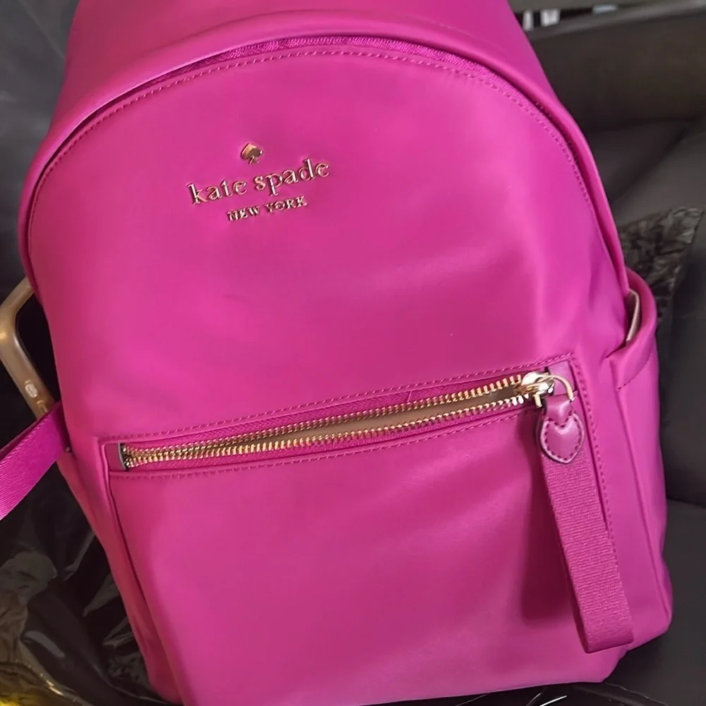 MWT Kate Spade Baja ROSE , beautiful backpack . ๐ measurements on pictures - Picture 6 of 15
